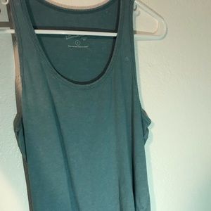blue tanktop, worn, good condition
